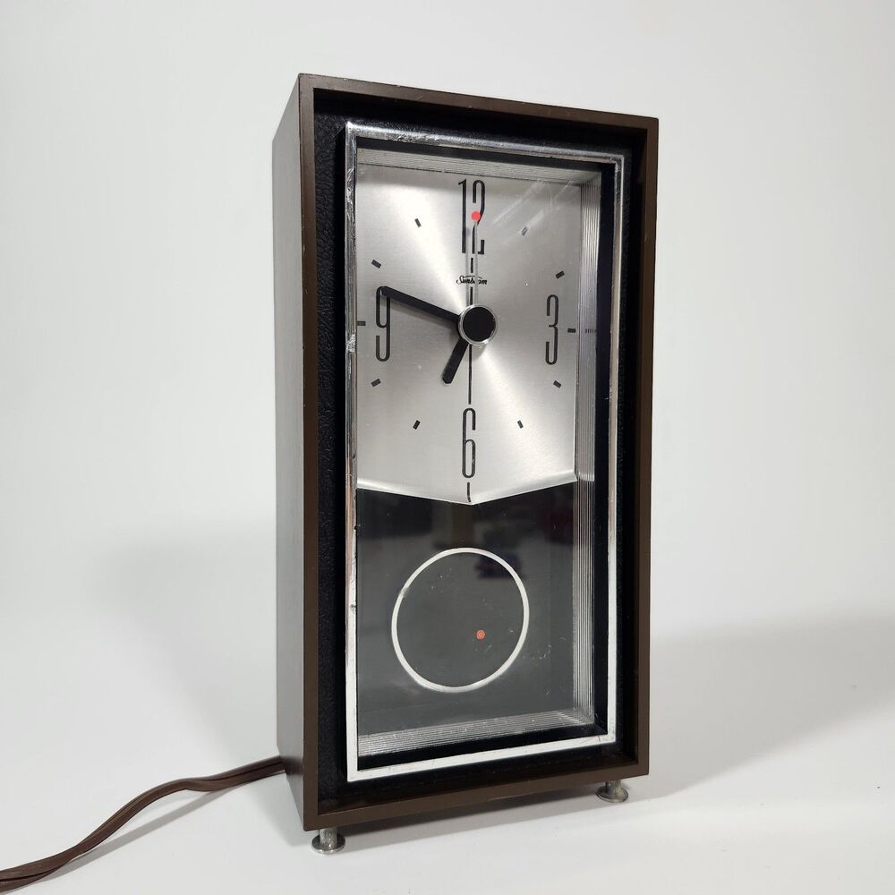 Sunbeam Electric Pendulum Clock 80-100 Vintage USA Pendulum Working Table Mantle
